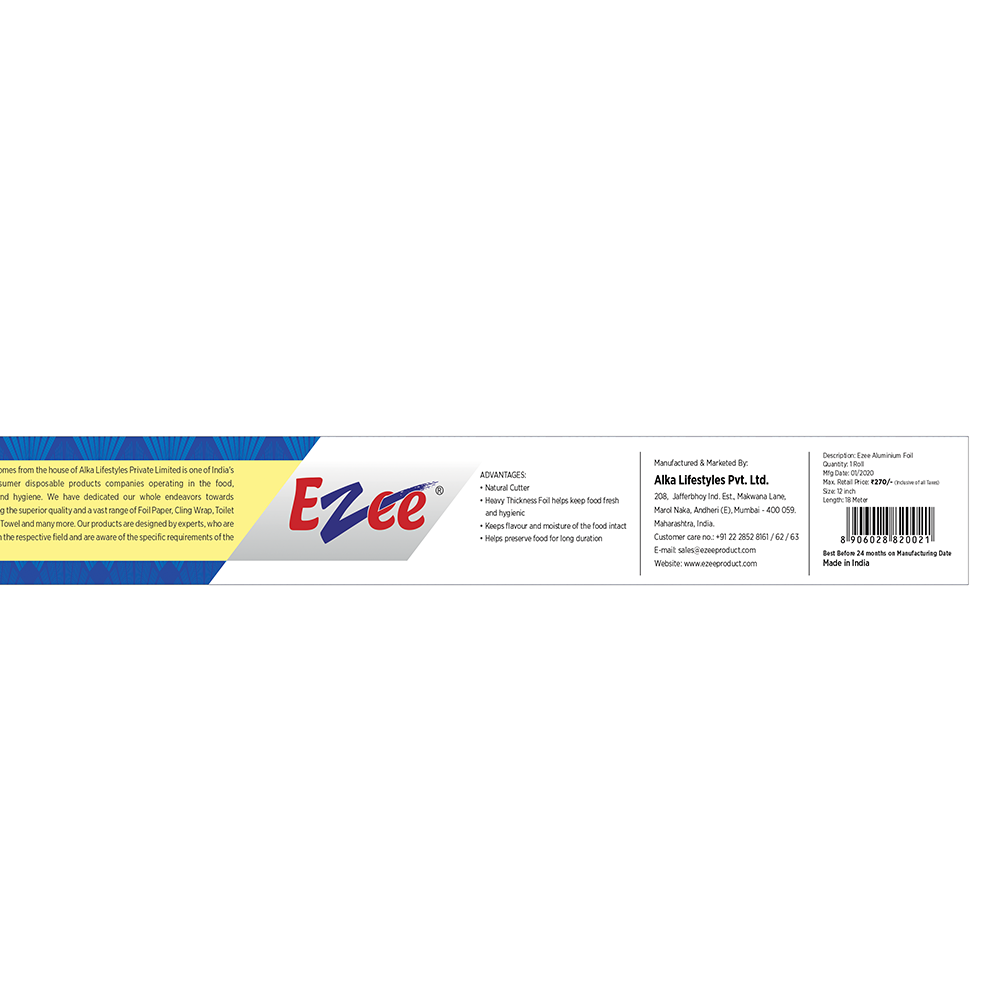 Ezee Aluminium Foil 18mtr