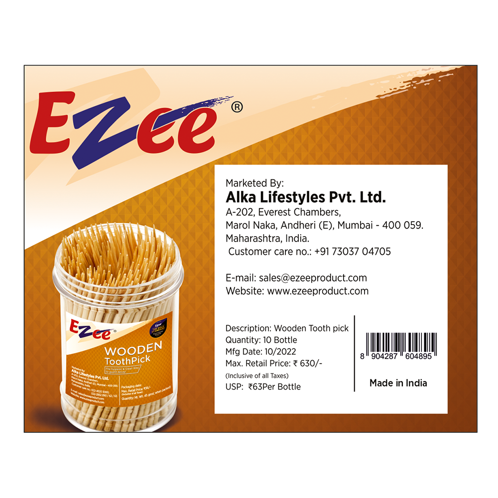 Ezee Wooden Toothpicks