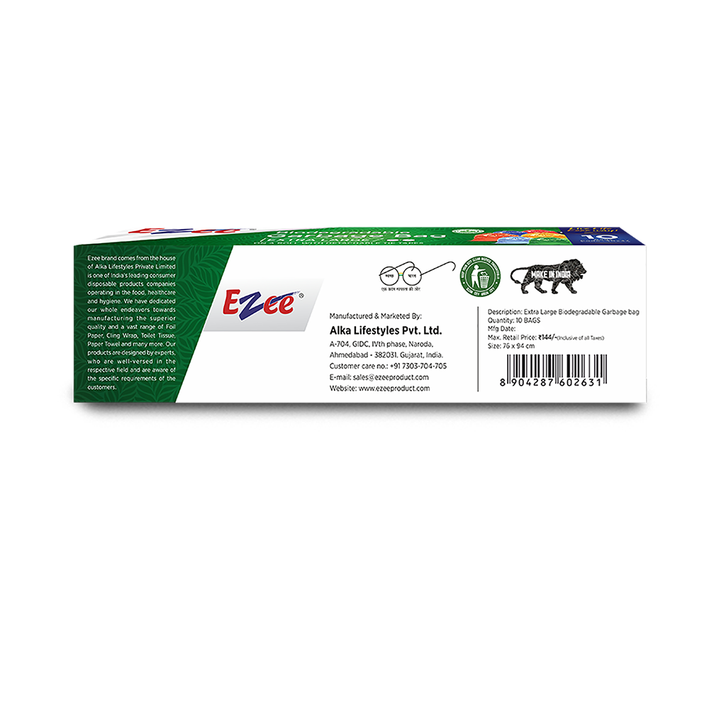 Ezee Bio-Degradable  Garbage Bags 30 X 37 Inch