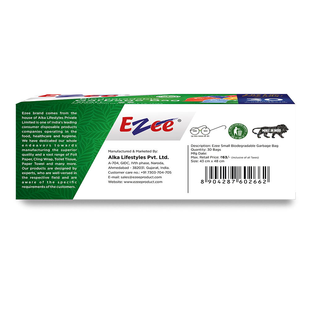 Ezee biodegradable garbage bags hot sale