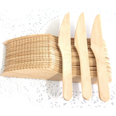 Ezee Wooden Dinner knife, 160 mm 25 pcs